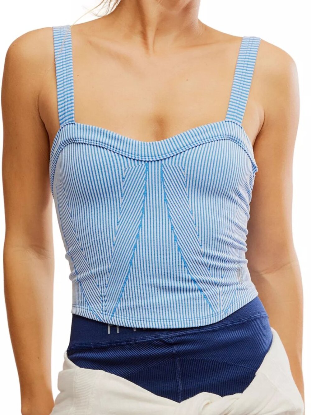FP Movement Women's Perfectly Plated Cami Denim Blue Size  XS/S NWT